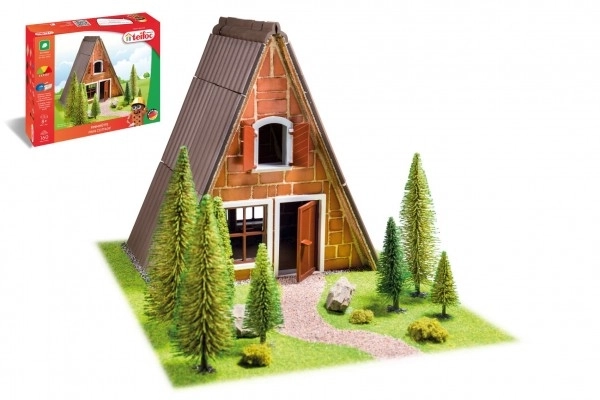 Set di costruzione Teifoc Casetta finlandese 160 pezzi in scatola 35x29x8 cm