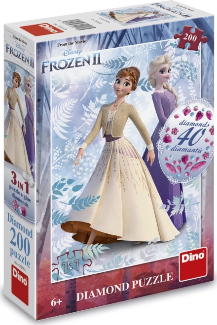 Puzzle con gemme Frozen 2, 200 pezzi