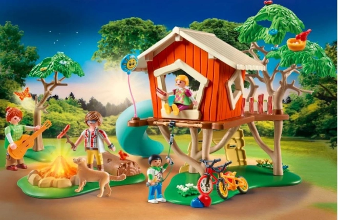 Casa sull'albero con scivolo Family Fun