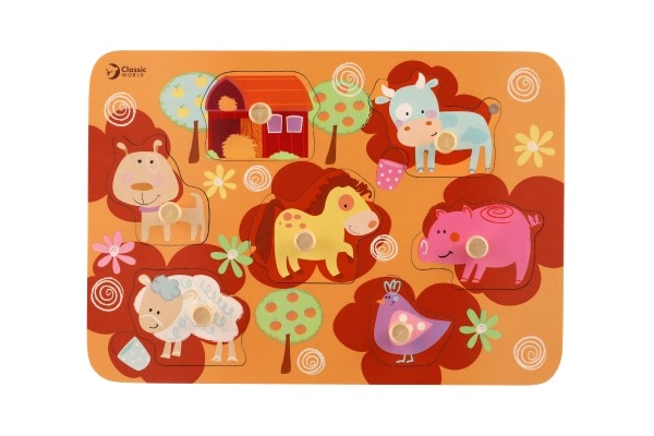 Animali in legno colorati