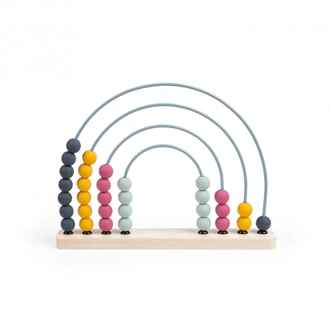 Giocattolo educativo arcobaleno in legno di Bigjigs Toys