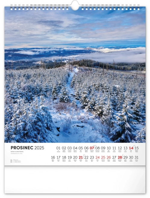 Calendario Murale Šumava 2025