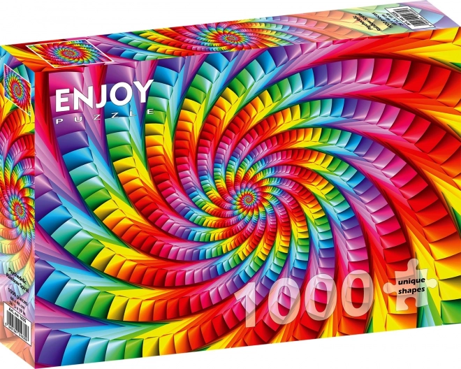 Puzzle spirale psichedelica arcobaleno 1000 pezzi