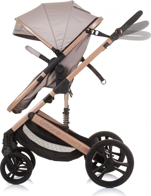 Passeggino combinato Amore 2 in 1 Chipolino Jungle – Macadamia