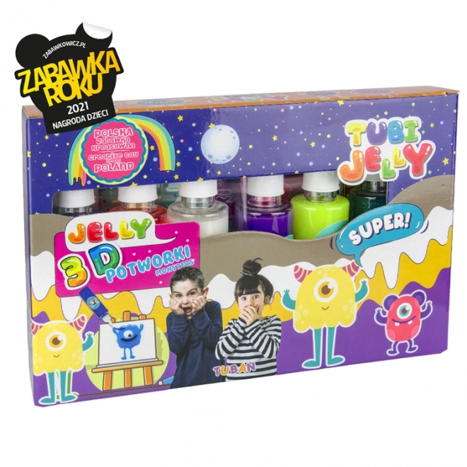 Set Tubi Jelly 6 colori - Mostri