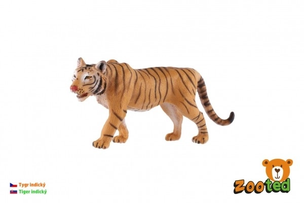 Tigre Indiano Giocattolo in Plastica 13,5 cm in Sacchetto