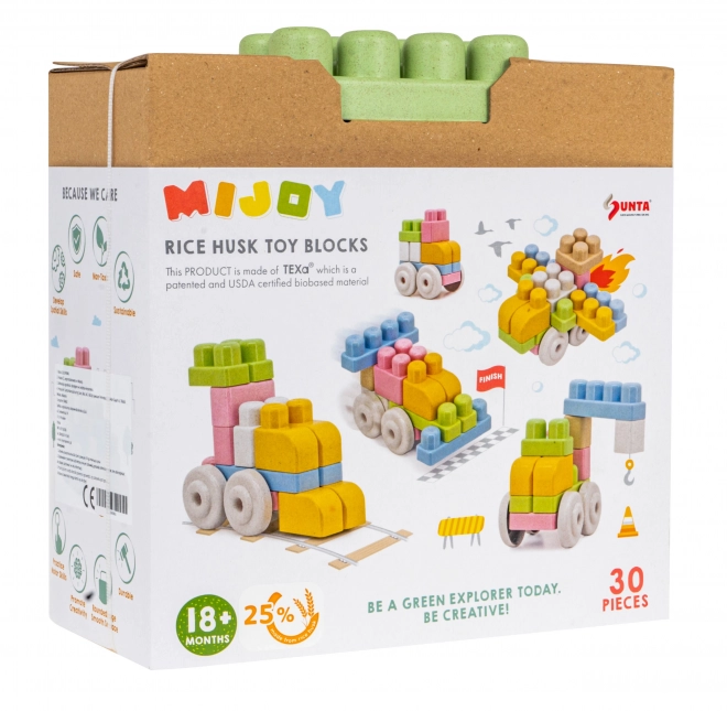 Blocchi BIO per bambini 18m+ Set da 30 pezzi