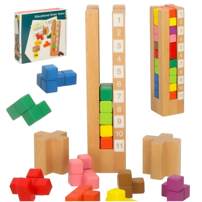 Gioco educativo in legno ispirato a Montessori