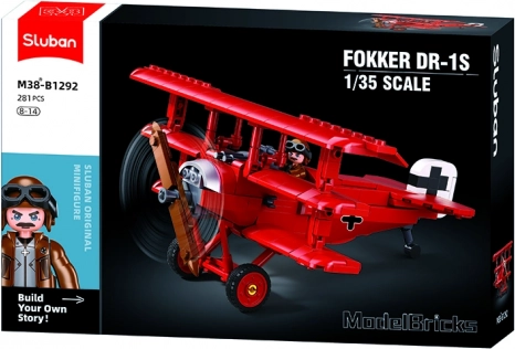 Sluban Mattoni Modellino Triplano Fokker DR-1