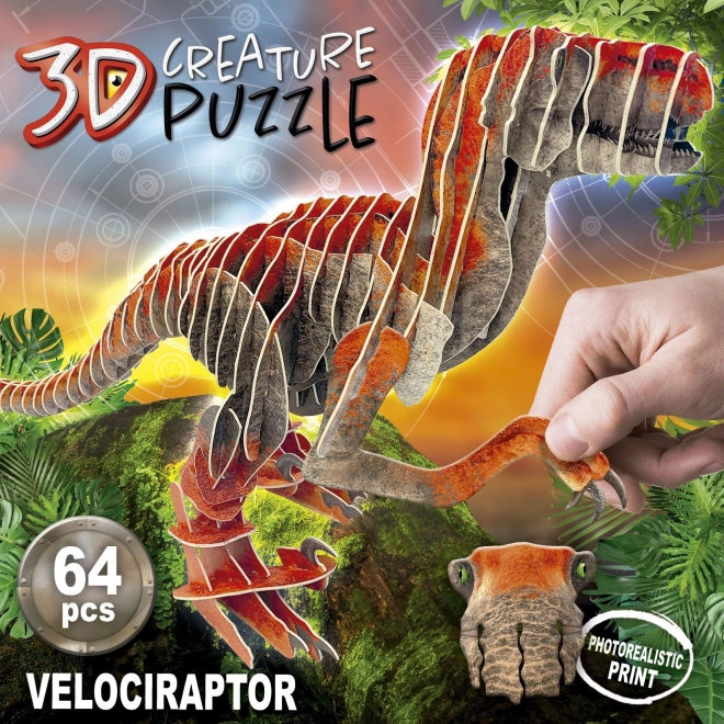 Puzzle 3D Velociraptor EDUCA 64 pezzi