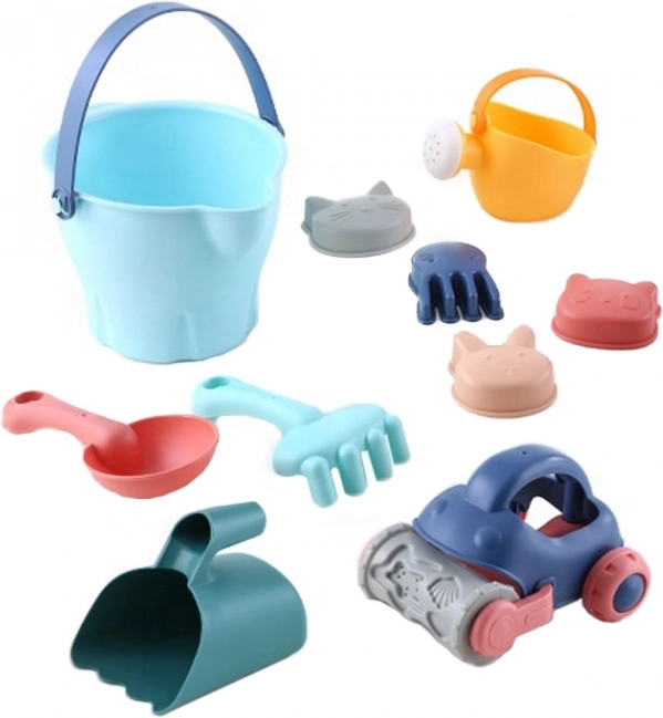 Set da sabbia con macchinina 10 pezzi WOOPIE
