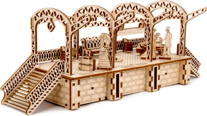 Puzzle 3D Stazione Ferroviaria in Legno