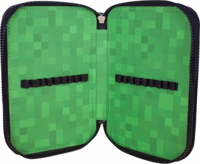 Astuccio scolastico Minecraft Alex e Steve a tre piani