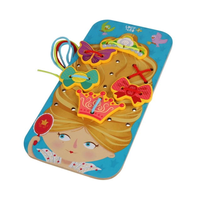 Decorazione creativa dei capelli della principessa