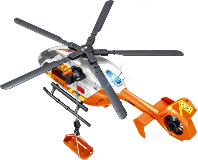 Verricello funzionante e barella per missioni di salvataggio