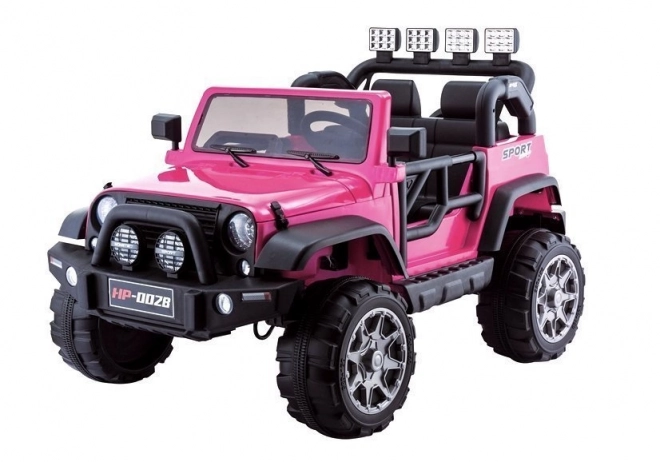 Auto elettrico per bambini Jeep rosa