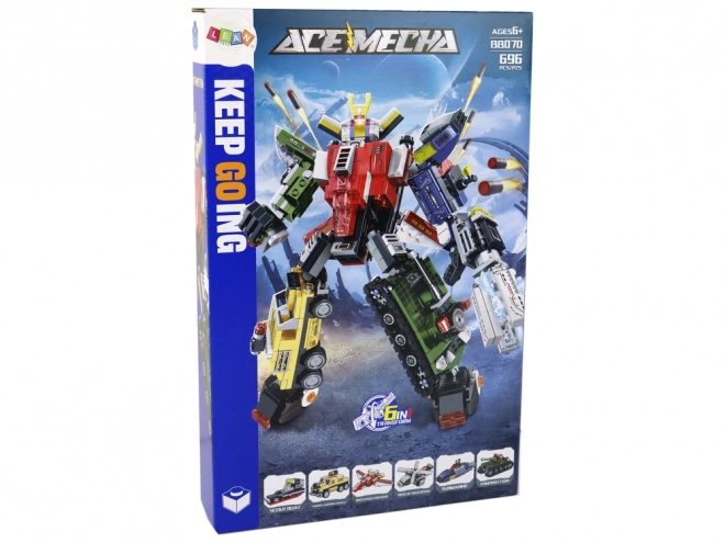 Costruzioni Trasformabili Ace Mecha - 6 Modelli in Uno