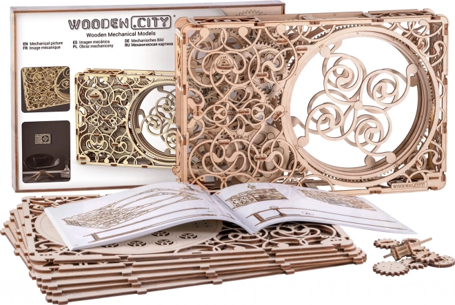 Quadro meccanico - puzzle 3D in legno