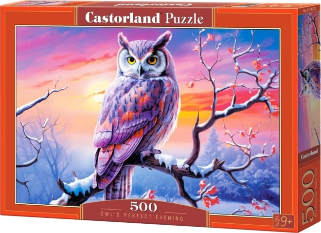 Serata perfetta del gufo - Puzzle 500 pezzi