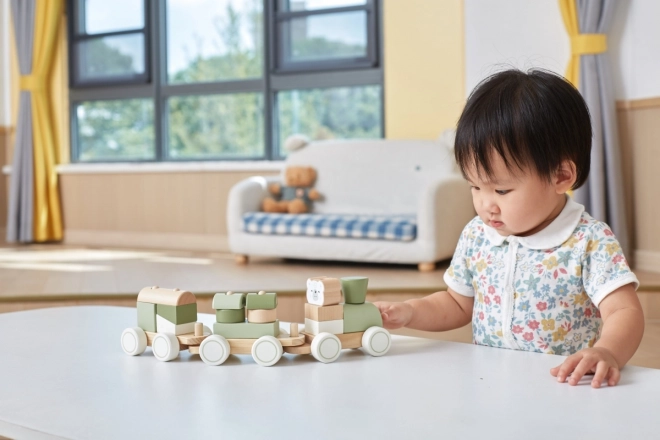 Trenino in legno per bambini