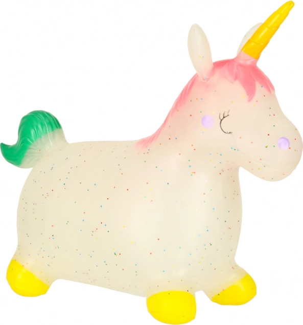 Giocattolo Saltellante per Bambini con Pompa - Unicorno di Gomma