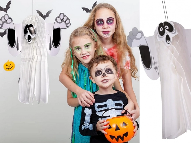 Decorazione Pendente Fantasma Halloween in Carta 3D