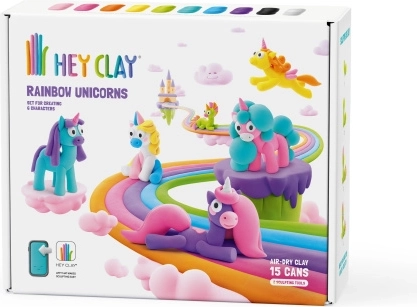 Hey Clay unicorni – pasta modellabile in schiuma creativa per bambini