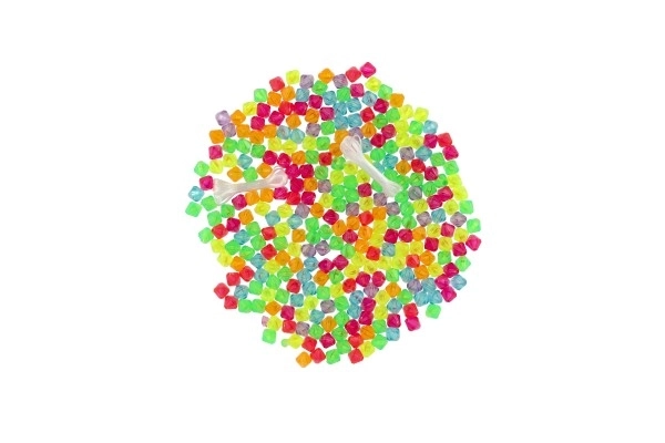 Set di Perline Colorate in Plastica con Filo