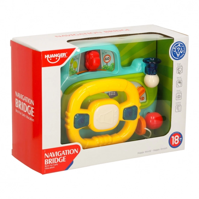 Volante interattivo per bambini con suoni e luci