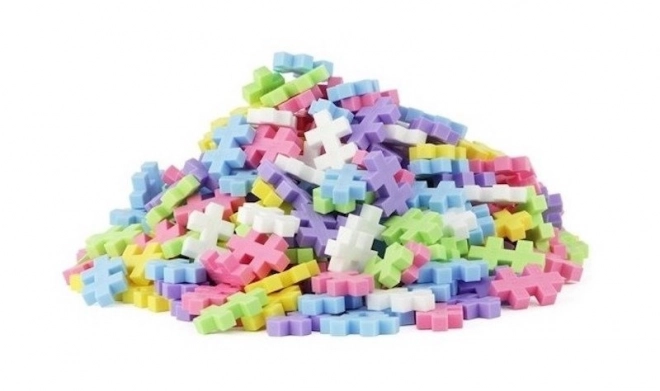 Costruzioni Plus-Plus Mini Mix 600 pezzi (Pastello/Neon) + 2 basi