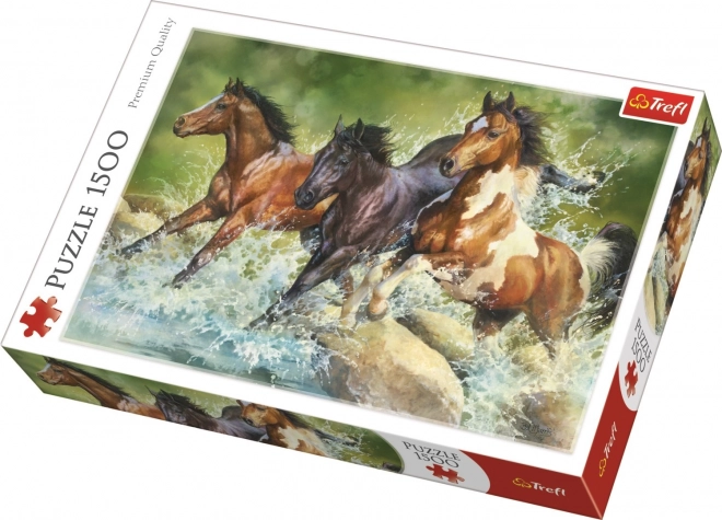 Puzzle Tre Cavalli Selvaggi 1500 Pezzi