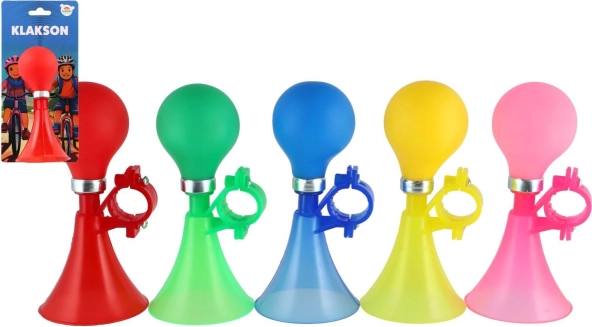 Clacson per bicicletta con palloncino in gomma, 14 cm – vari colori