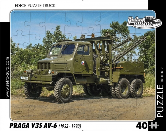 Puzzle Camion Praga V3S AV-6 Retro