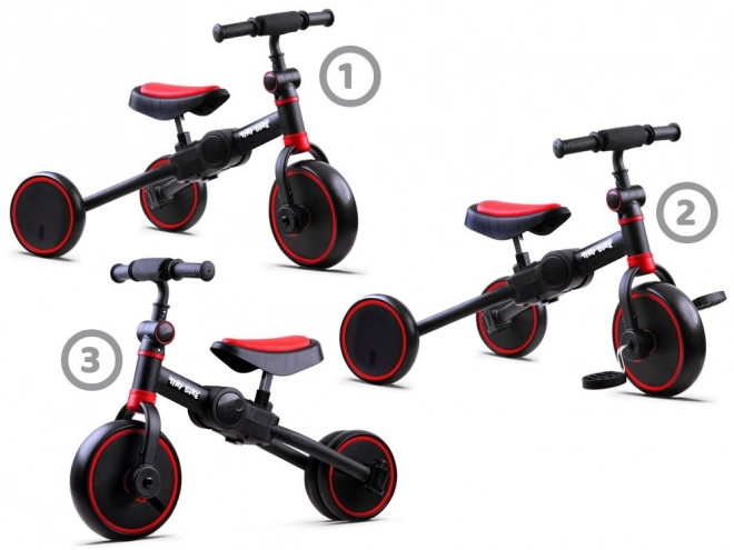 Bicicletta Triciclo per Bambini 3in1 Tiny Bike – Rosso