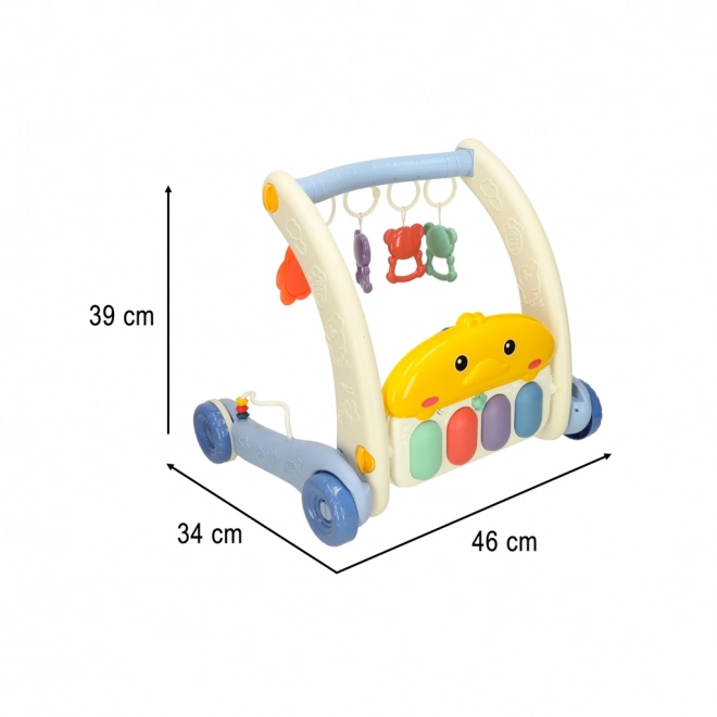 Tappetino educativo e deambulatore con pianola Bibi-inn 2 in 1