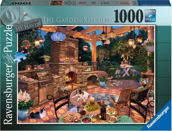 Ravensburger puzzle il mio rifugio: cucina da giardino 1000 pezzi