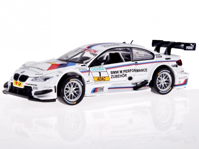 Modello Sportivo BMW M3 DTM in Metallo Scala 1:32 con Luci e Suoni