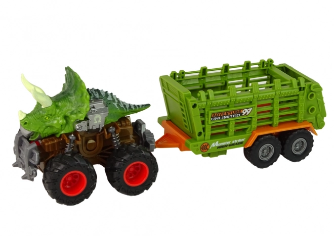 Camioncino con Rimorchio e Dinosauri