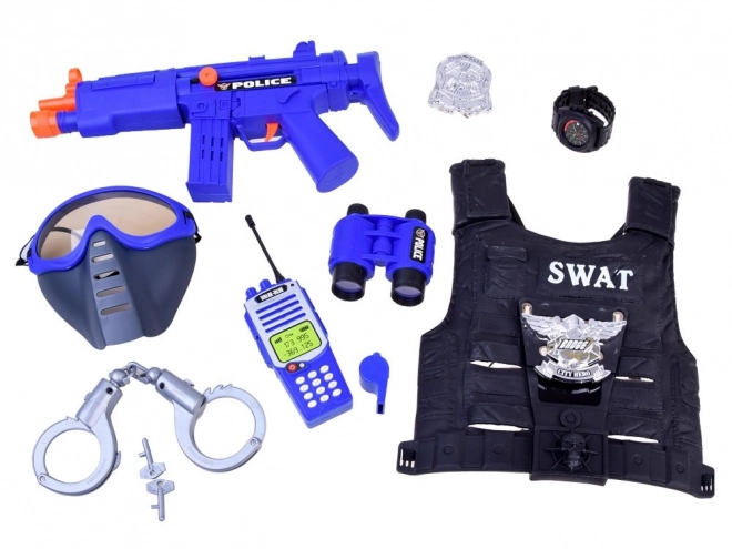 Set da poliziotto con gilet e accessori