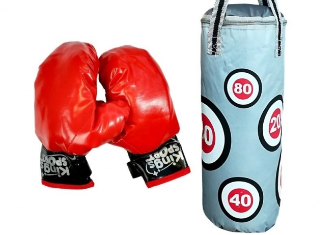 Set da boxe bambino con guantoni