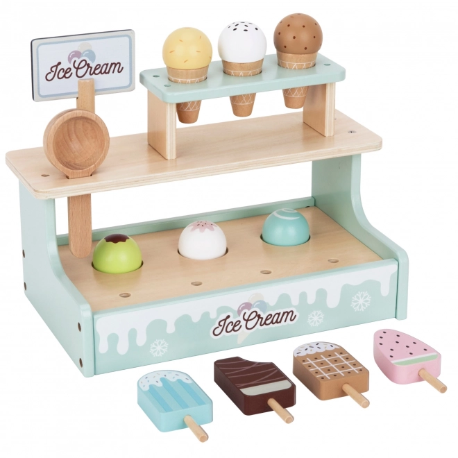 Stallo Gelateria in Legno Tooky Toy