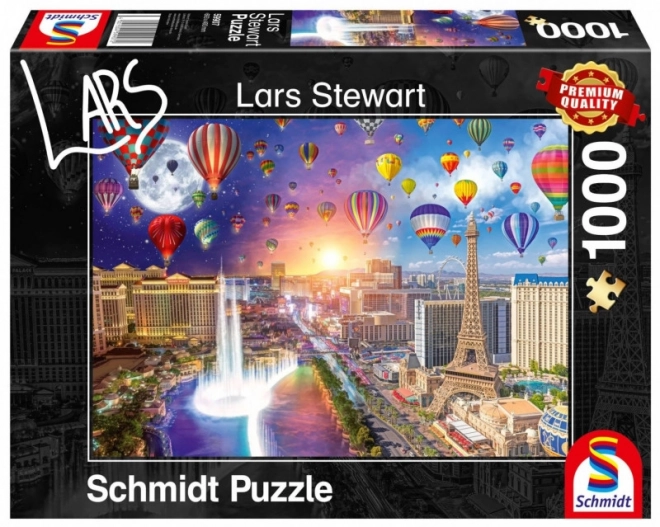 Puzzle Notte E Giorno: Las Vegas 1000 Pezzi