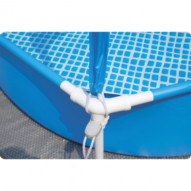 Piscina rotonda per bambini con telaio e protezione solare