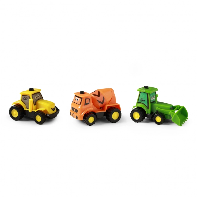 Set di automobili da cantiere colorabili - 3 pezzi