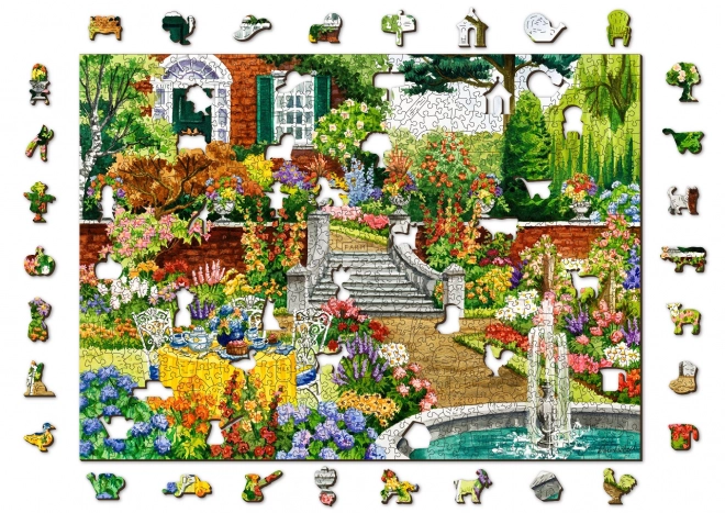 Puzzle in legno Giardino delle cinque 2 in 1