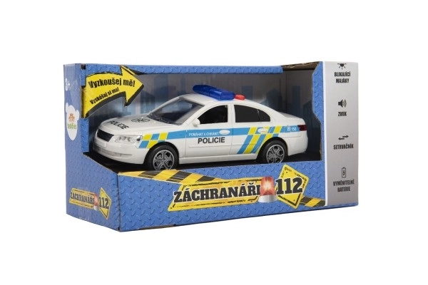 Auto della Polizia in Plastica 15cm con Suono e Luci