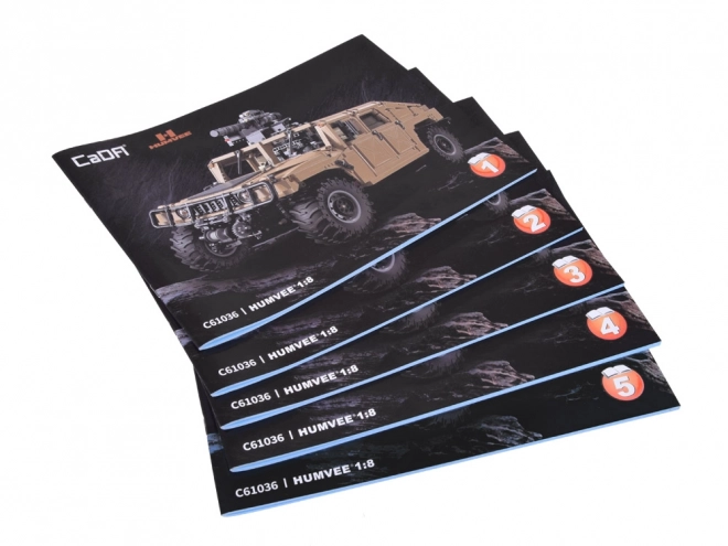 Set mattoncini auto militare Humvee