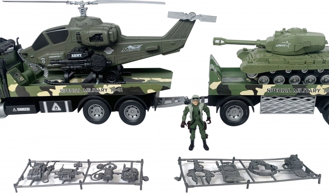 Trattore militare con soldato 80 cm