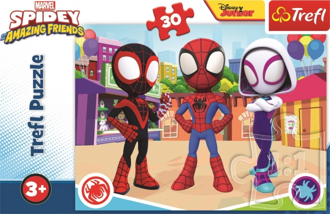 Puzzle Trefl 30 pezzi - Avventure di Spider-Man e amici