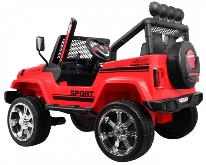 Auto fuoristrada Raptor Drifter Rosso + Telecomando + Trazione 4x4 + Spazio di archiviazione + Partenza lenta + LED MP3